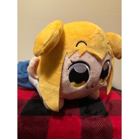 Pop Team Epic Popuko Plush Laying Down 14" Big Toreba Prize Plush Japan Import - Picture 2 of 9